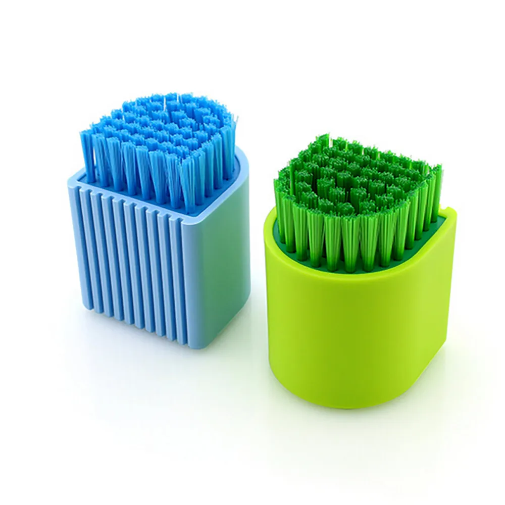 

New Arrival Fashion 57x55x77mm Potted multi-use Household Plastic Silicone Brush Clothes laundry Shoes Brush WIth HighQUality#35
