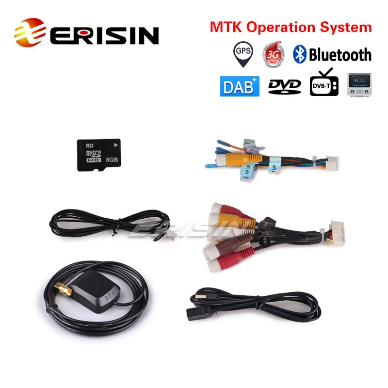 Erisin ES6903KD 7 &quotУниверсальная автомобильная стерео система с DVD GPS 3G DAB + DVR для радио