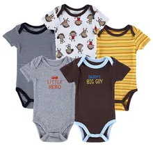 5PCS Child Rompers New child Child Garments CottonBaby Lady Garments Spring Youngsters Clothes Roupas Bebe Toddler Jumpsuits For Boy