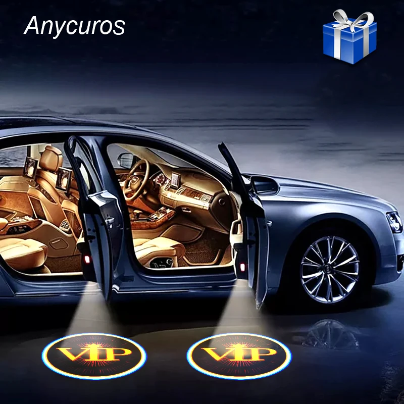 

1pcs Car decoration light Wireless LED Auto Car Door Welcome Logo Light Laser Projector Ghost Lamp Automobiles Decor Lights
