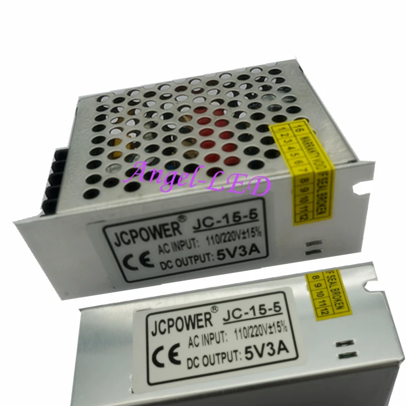 

1pcs DC5V 3A 15W AC/DC Universal Regulated Switching Power Supply,output 5V 3A power supply