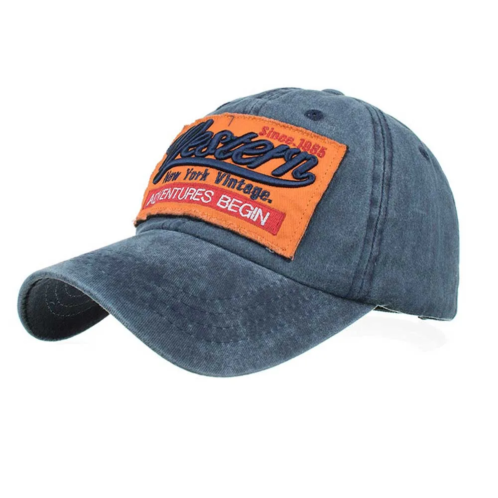 

Women Men Letters Denim Baseball Cap Snapback Hip Hop Flat Hat Berretto da baseball *30