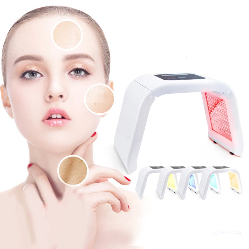

4 Colors PDT Photon Therapy Beauty Machine LED Facial Mask SPA Phototherapy For Face Skin Rejuvenation Acne Remover Anti-wrinkle