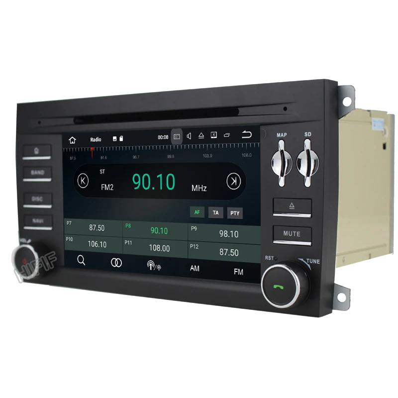 Clearance IPS Android 8.0 Two Din 7 Inch Car DVD Player Stereo System For Porsche/Cayenne With Octa Cores 4+32GB Wifi GPS Navigation Radio 2