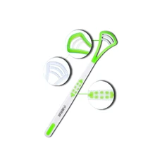 Зубная щетка для чистки языка, размазанная щетка для языка, для устранения неприятного дыхания, двусторонняя