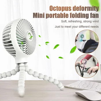 

Hot Cute Portable USB Mini Clip-on Desk Fan Handheld Fan for Baby Stroller Travelling Hiking Climbing HY99