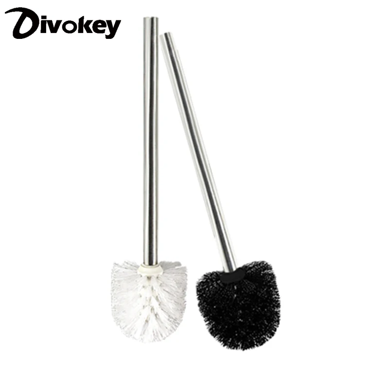 

Stainless Steel Bathroom Toilet Brush WC Kitchen Cleaning Brush Replaceable 8cm Brush Black Head Holders for Bathroom Accessori