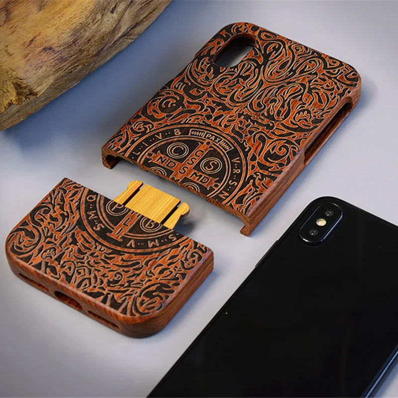 Чехол для телефона из бамбука и натурального дерева iPhone XS Max XR X 8 7 7plus 6 6s Plus 5