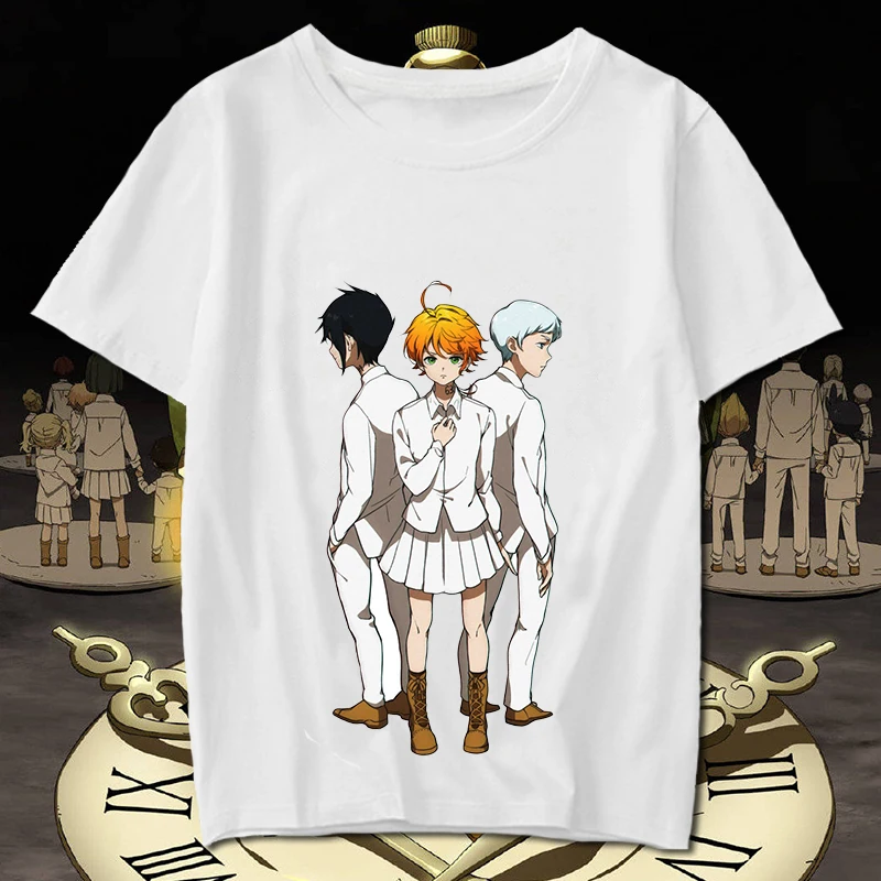 Футболка для косплея «The progressed Neverland», Фил Гилда, Дон Рей, Норман, Эмма, Yakusoku no Neverland, летняя футболка, аниме, топ, футболка - Цвет: 16