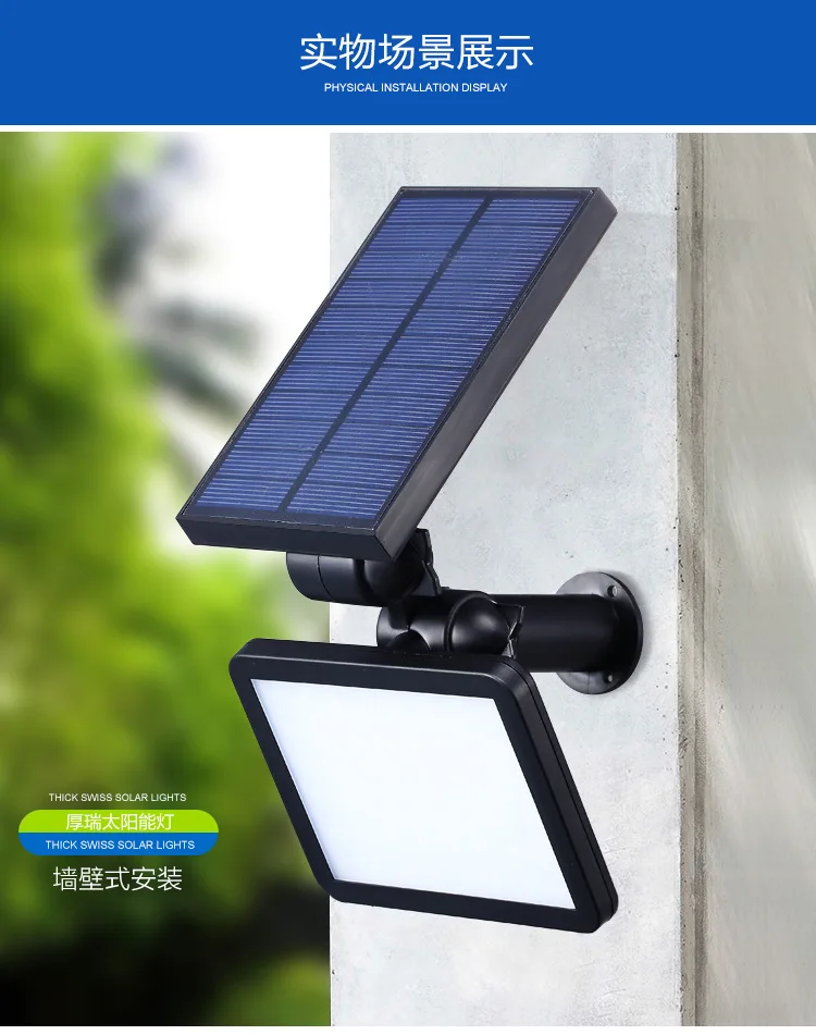 Modo de Montagem na Parede de Casa à Prova Lâmpada do Gramado do Jardim Luz de Energia Água Levou Solar 48 5 d' 48 5 modo de Montagem Na Parede