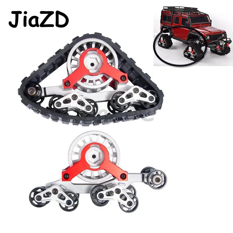 

RC Car Space Parts High Quality Snow Track Wheel Snow Tire Sandmobile Conversion Adapter for 1/10 SCX10 90018 Climbing RC Car