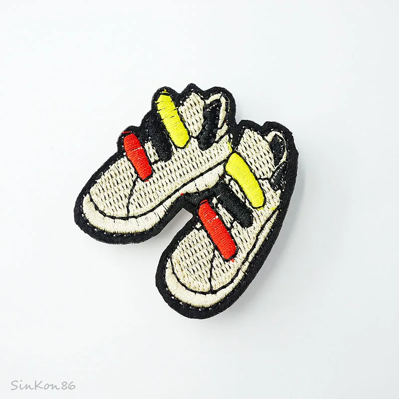 Shoe Size4.8x5.2cm DIY Badges Patch Jeans Bag Hat Clothes Apparel Sewing Decoration Applique