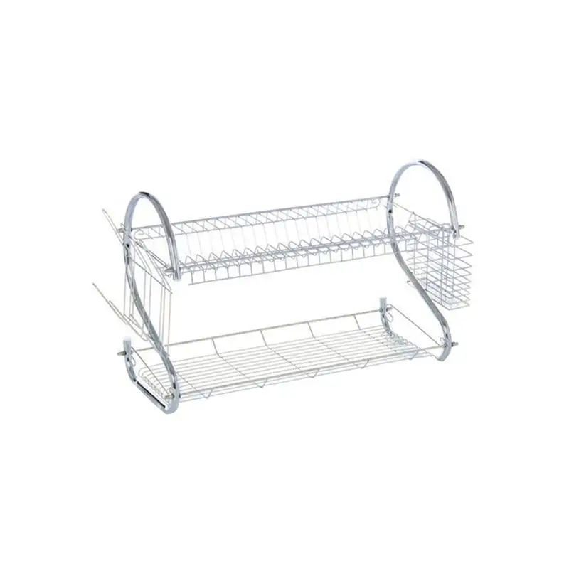 Dropship Dish Drying Rack 2 Tier Metal Kitchen Dish Rack With Utensil  Holder Dish Drainers And Drainboard Sink Rack For Dishes to Sell Online at  a Lower Price