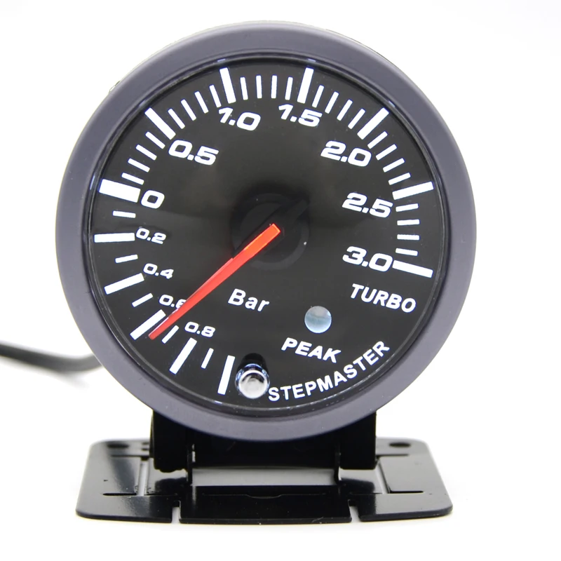 DRAGON GAUGE 3.0 BAR 60MM Boost Turbo Gauge Black Color With Sensorin