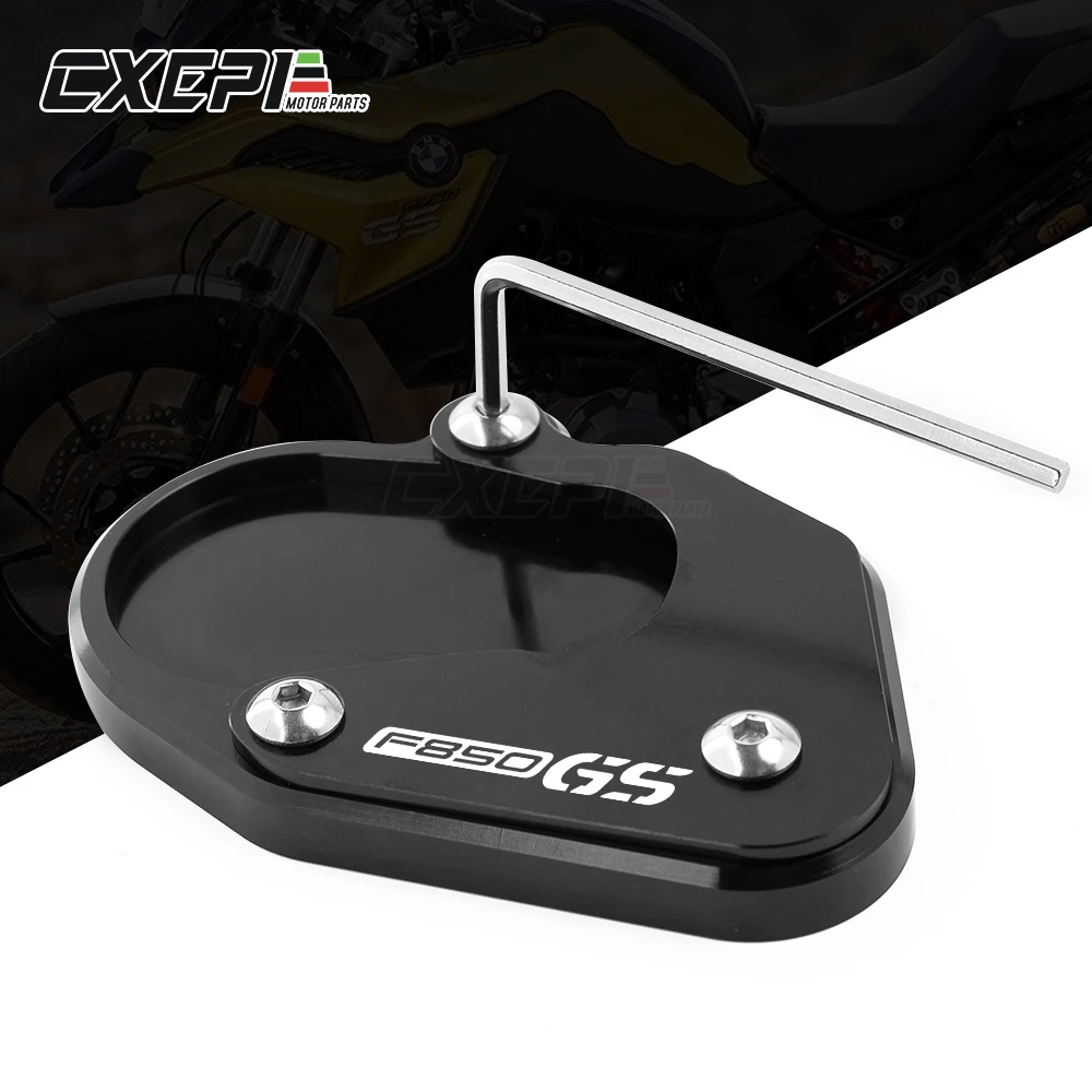 

4 COLOR CNC Motorcycle Side Stand Enlarge Extension Kickstand enlarger pad For BMW F750GS F850GS F 750 850 GS 2018 2019
