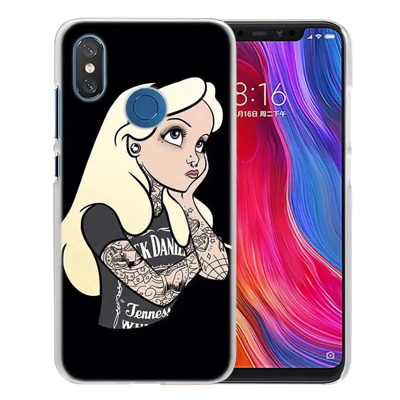07 Чехол для Xiao mi Red mi Note 7 Go 6 6A Pro S2 5 Plus 4X mi Play 8 lite A2 A1 Прозрачный жесткий чехол для принцессы Ариэль Русалочка - Цвет: 07