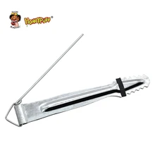 Металл уголь для кальяна щипцы уголь зажимы Блокировка щипцы 115 мм из нержавеющей стали с фольгой удар гвоздь