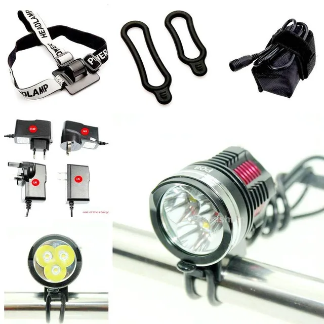5000 Lumen 3L2 LED High Power Bicycle bike Light kit With 3*Cree XM L2