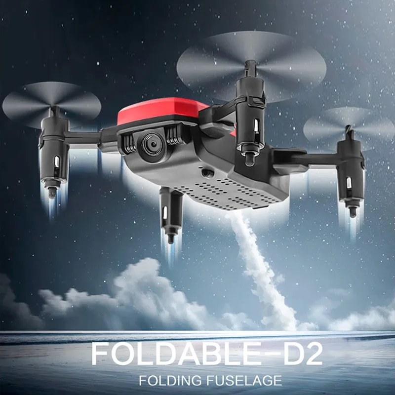 

2019 new D2 mini folding drone HD aerial photography rc helicopter fixed high four-axis aircraft suitable for beginners