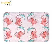 HUGSIDEA милый мультяшный слон узор розовая дорожка украшения для детской комнаты Novetly коврики Нескользящие Коврики для ванной двери коврик для гостиной