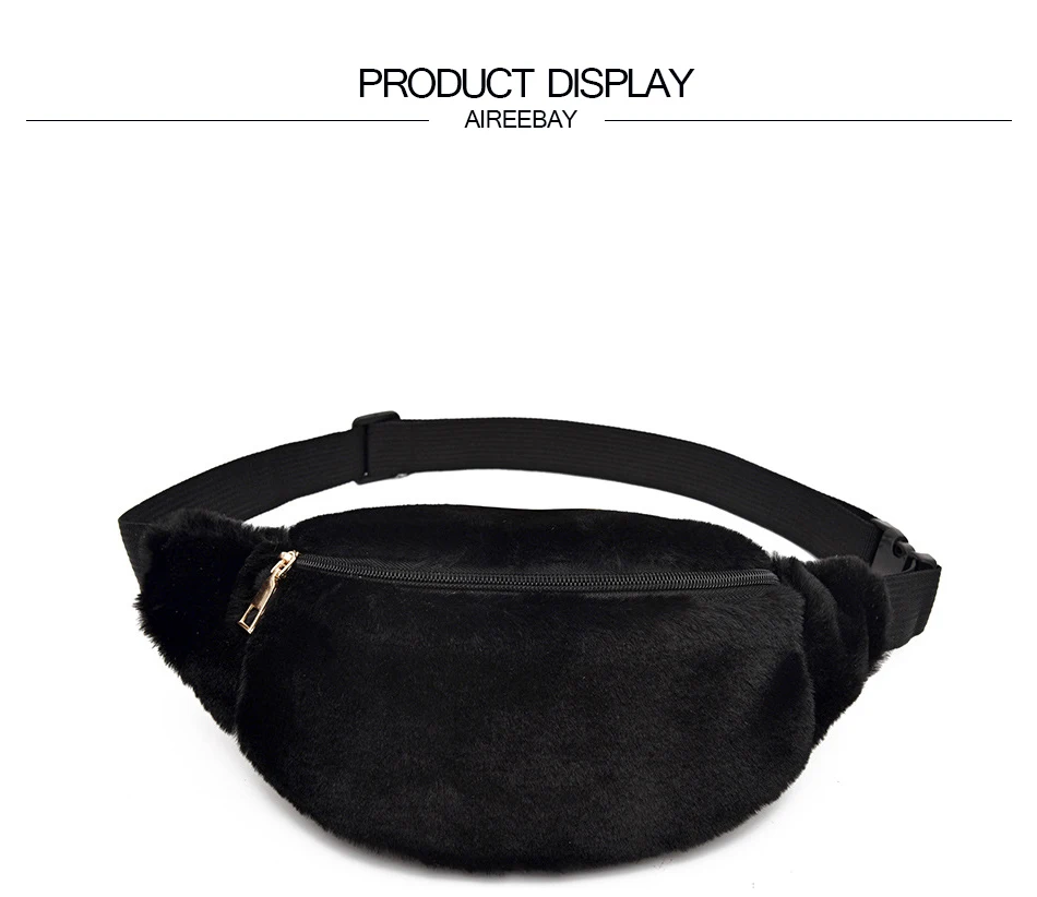 AIREEBAY осенне-зимняя Стильная Женская поясная сумка, Женская поясная сумка из искусственного меха, дизайнерская модная кожаная сумка из искусственного меха