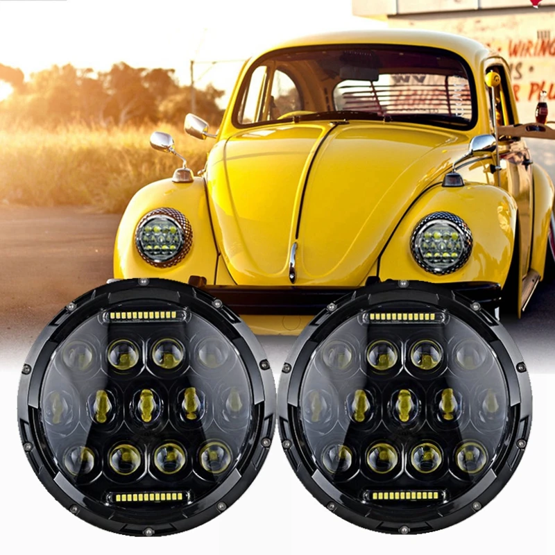 LED Headlamp Headlights Upgrade Light Kit for VW Beetle Classicin Car