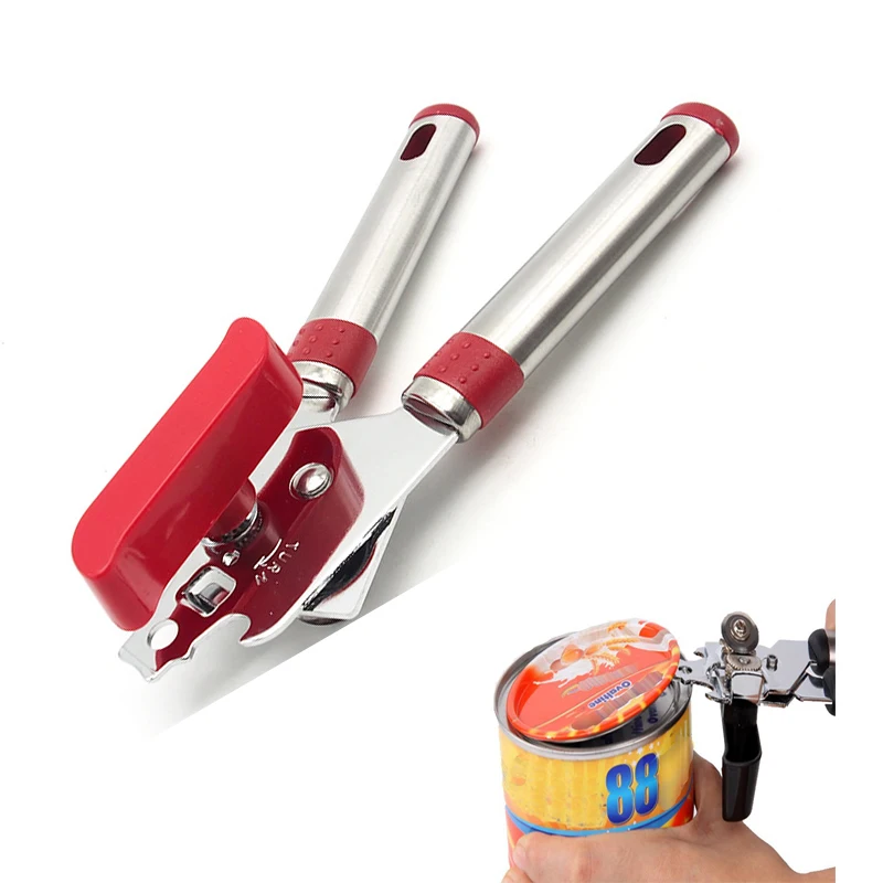 Kitchen Multifunction Stainless Steel Can Opener Alloy Gear Wave Shape