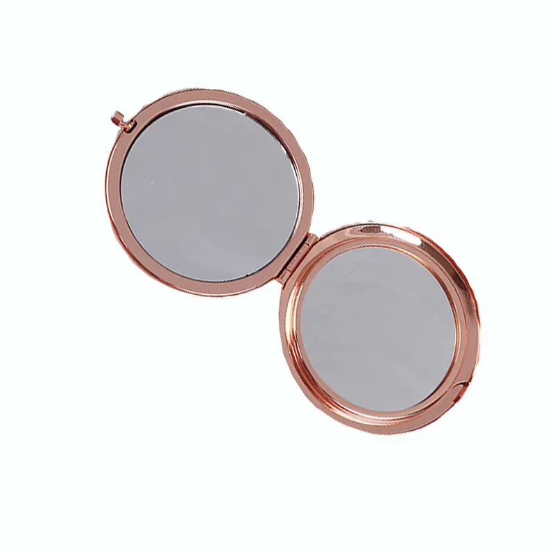 1PC Women Ladies Make Up Mirror Cosmetic Folding Portable Compact Pocket With Makeup Tool Nice Gift