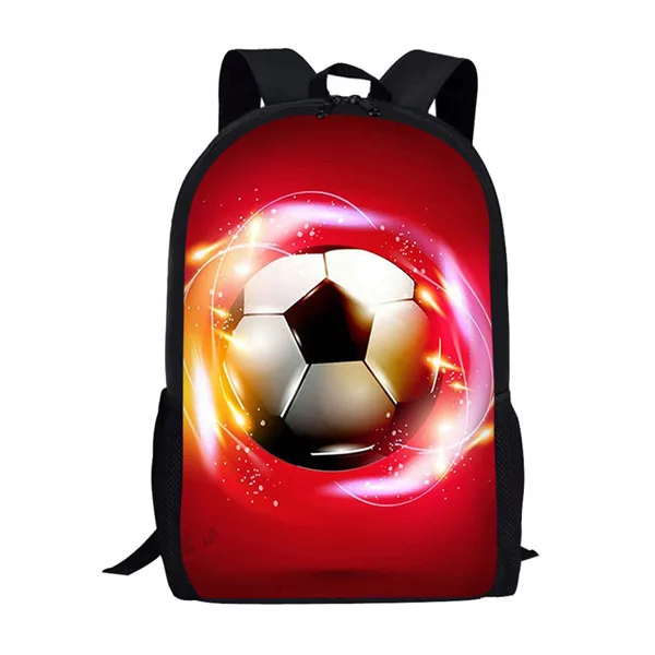 FORUDESIGNS школьные сумки для студентов огненный Футбол/Футбол Печать школьный мужской рюкзак Детский рюкзак для подростков мальчиков plecak Szkolny - Цвет: HME1130C