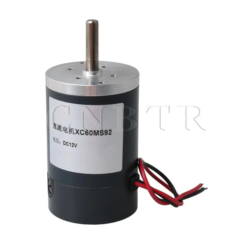 

XC60MS92 DC Small Brush Motor 12V 4000RPM Reversible for DIY Generator