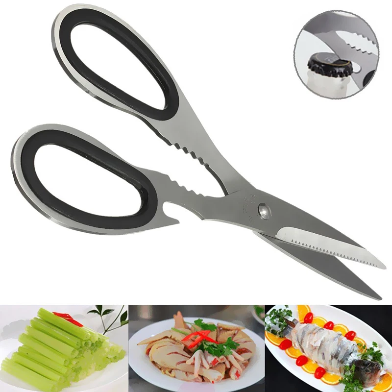 Stainless Steel Kitchen Scissor Knife Poultry Chicken Bone Shears Cutter for fish household Multifunctional Tool MAYITR