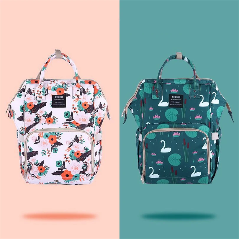 

2018 New Printing Multi-function Mummy Bag Out Of Maternal And Child Package To Be Produced Light Portable Fashion BackpackSZ137