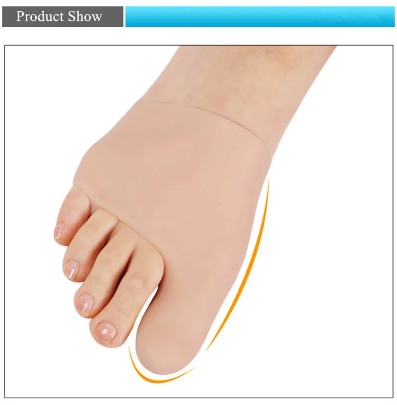 2 шт. корректор Bursitis ортопедические стельки вальгусная шина Sholl силиконовые педикюр носки для девочек гель обувь