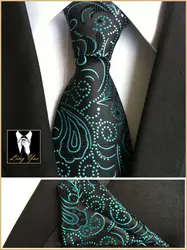 Галстук Лидер продаж 8 см дизайнер галстук комплект Высокое качество Тканые Пейсли Галстуки платок Наборы для ухода за кожей оптовая