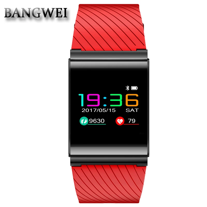 

BANGWEI Men Women Sport Smart Bracelet Watch Heart Rate Blood Pressure oxygen Sleep Monitor Pedometer IP67 Bluetooth Smart watch
