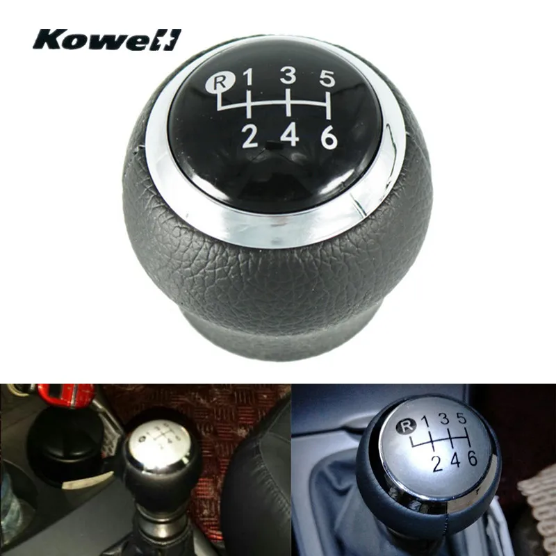 

KOWELL PU Leather 6-Speed MT Manual Transmission Gear Shift Knob for TOYOTA RAV4 AVENSIS YARIS D4D URBAN / Corolla 1.8MT 07-13