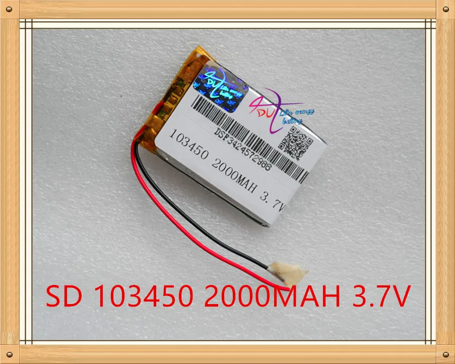 Liter Energy Battery 3.7v Lithium Polymer Battery 103450 2000mah Speaker Mp3 Gps Navigator Small Pudding Bag Mail Liter Energy Battery 3.7v Lithium Polymer Battery 103450 2000mah Speaker Mp3 Gps Navigator Small Pudding Bag Mail