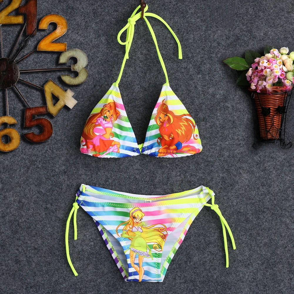 2018 جديد طفل أطفال الطفل الفتيات Tankini بيكيني ملابس السباحة ثوب السباحة بحر