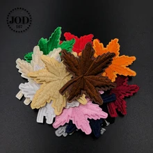JOD* Australia Maple Leaf Embroidered Iron on Patches for Clothing DIY Stickers Clothes Patch Fabric Badges Applique Application flower lace embroidery iron on stickers applique clothes patch embroidered patches for clothing rose badges fabric