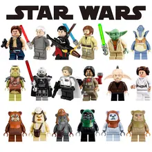 

Star Wars Han Solo Darth Vader Figures Chewbacca Yoda Imperial Stormtrooper Army Leia Building Blocks Gifts Toys for Children