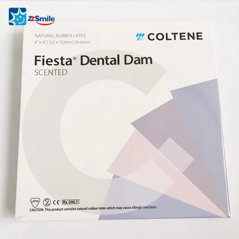 Original Hygenic Fiesta Perfumado Dental Borracha Natural Latex Dam 10 Original hygenic fiesta perfumado dental borracha natural latex dam