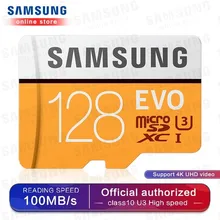Карта памяти Micro SD SAMSUNG 32G 64G 128G 256 MicroSD карты SDHC SDXC Max 95Ms EVO 32GB 64GB C10 TF Транс флэш-карта Micro