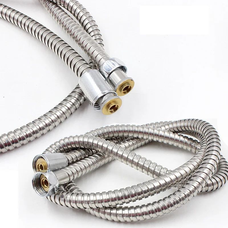 

1.5m Stainless Steel Shower Head Corrugated Metal Hose Water Heater Shower Hose Bathroom Accessories