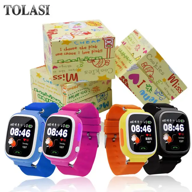 

High quality GPS Smart Watch Touch Screen WIFI Positioning Children Smart Wrist Watch Locator PK Q50 Q60 for Kid Safe Anti-Lost