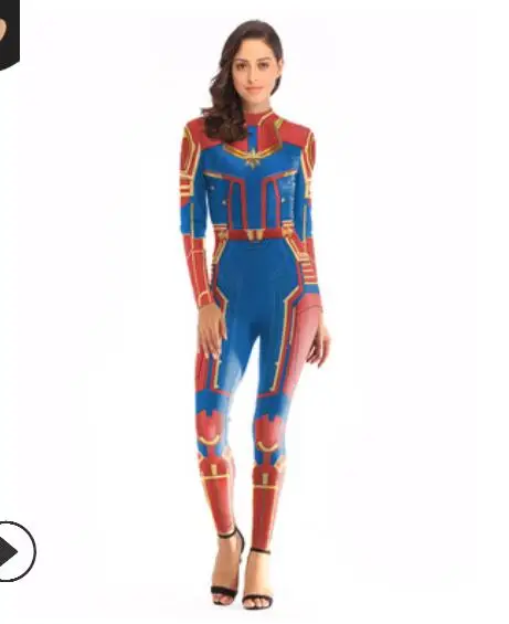 Косплей аниме костюм Человека-паука капитан Марвел zentai костюм Дэдпул костюм комбинезон для женщин Мстители Косплей комбинезон - Цвет: Бежевый