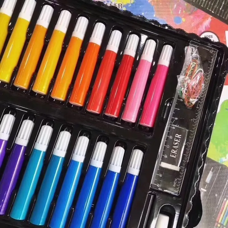 150 шт граффити пигмент художественные принадлежности красочные акварельные карандаш масло ручка писателя набор для детей рисунок маркер