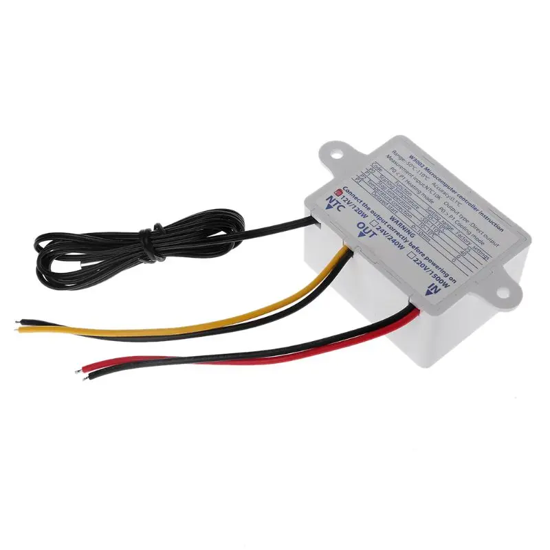 12V 24V 220V W3002 цифровой регулятор температуры 10A светодиодный термостата|Приборы для