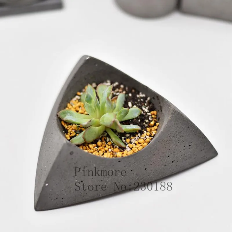 

Pot molds Succulent plants planter moulds new design custom made white color rubber molds