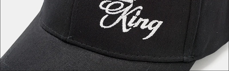 King Queen Baseball Cap Embroidery Letter Hip Hop Hat Casquette Men Women Dad Bone Summer Couple Lover Casual Snapback Caps