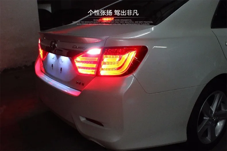 Автомобильный Стайлинг для Toyota Camry задний светильник s 2012 2013 Camry V50 светодиодный задний светильник Aurion задний фонарь DRL+ тормоз+ Парк+ сигнал